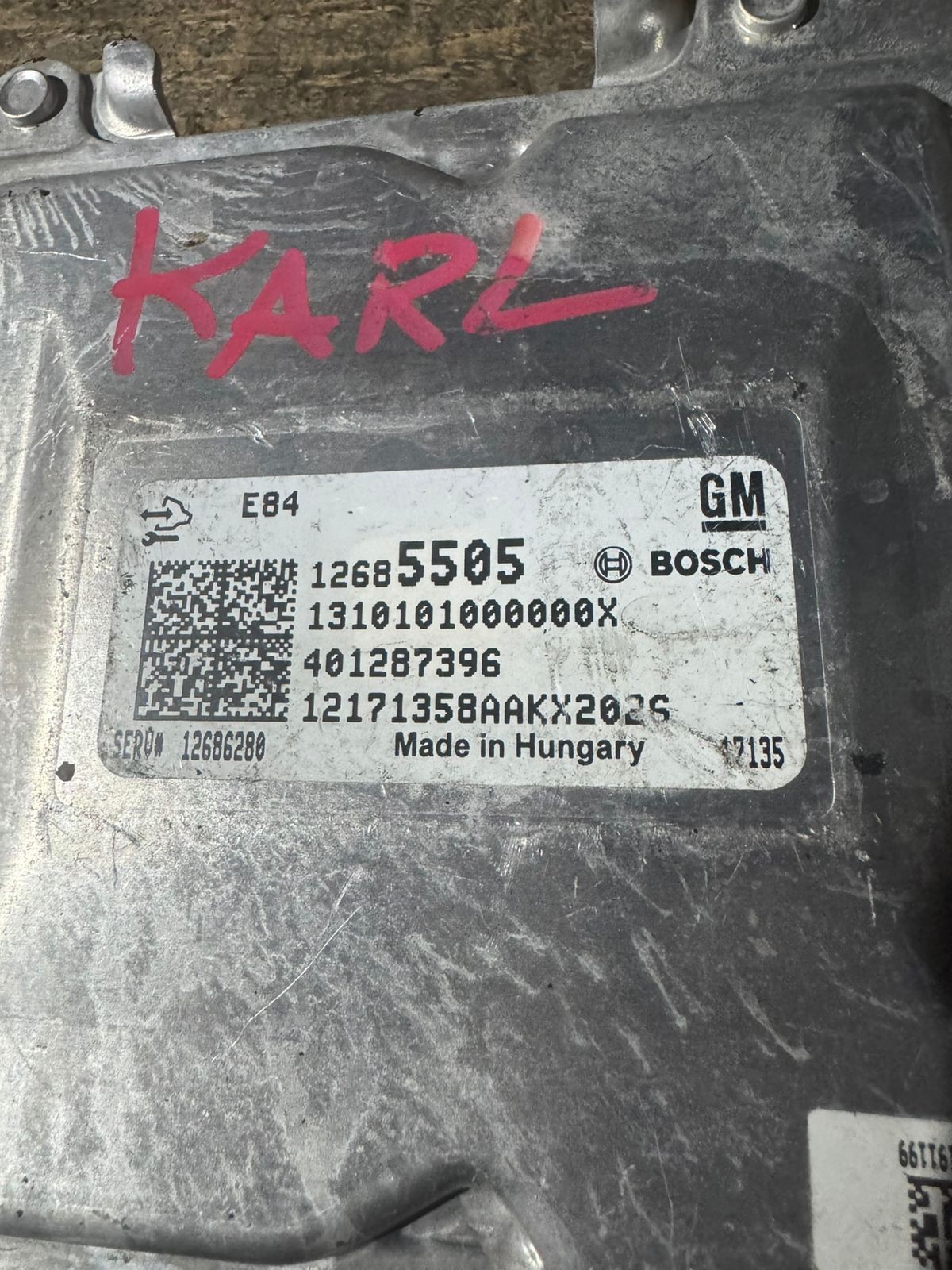 12685505 Bosch E84 401287396 GM Chevrolet Engine Control Unit ECU