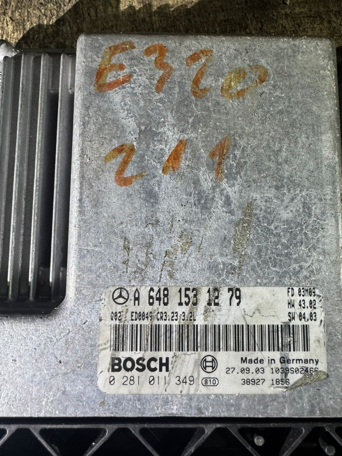 Bosch ECU A6481531279 CR3.23 0281011349 Engine Control Unit