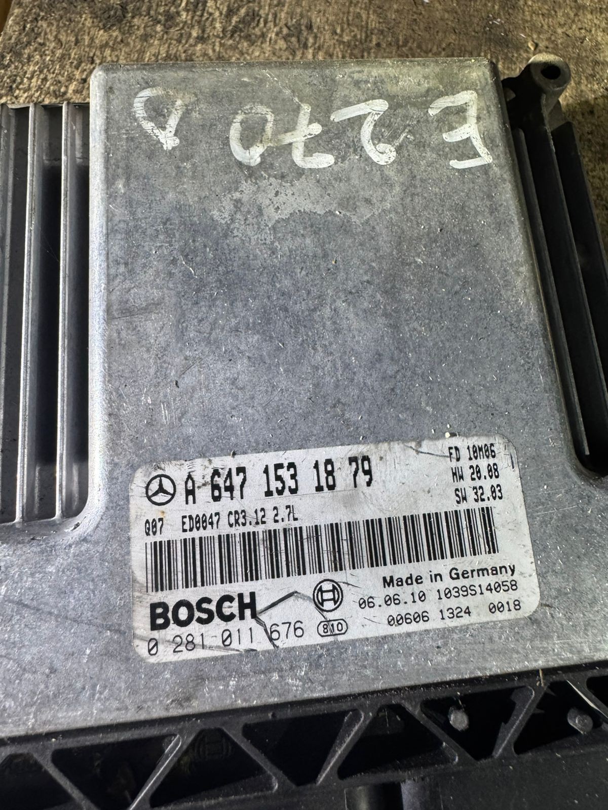 Bosch ECU A6471531879 CR3.12 0281011676 Engine Control Unit
