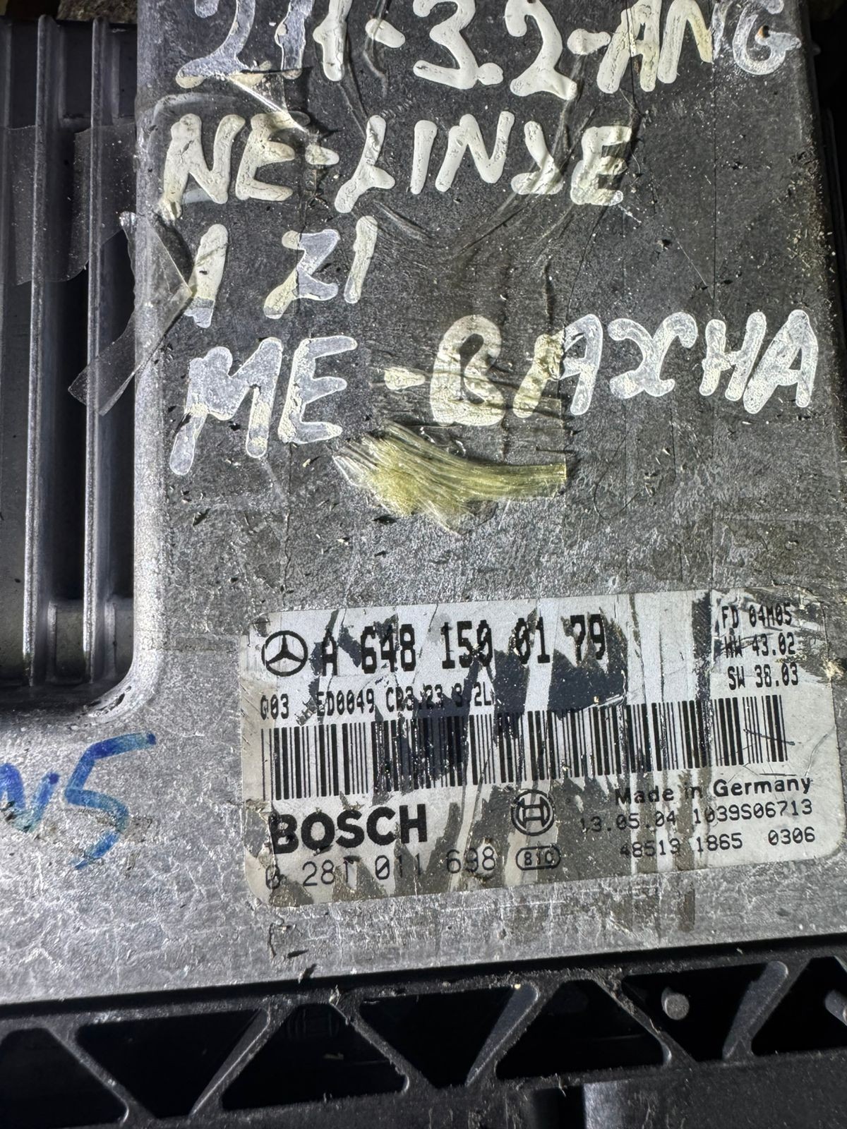 Bosch ECU A6481500179 CR3.23 0281011698 Engine Control Unit