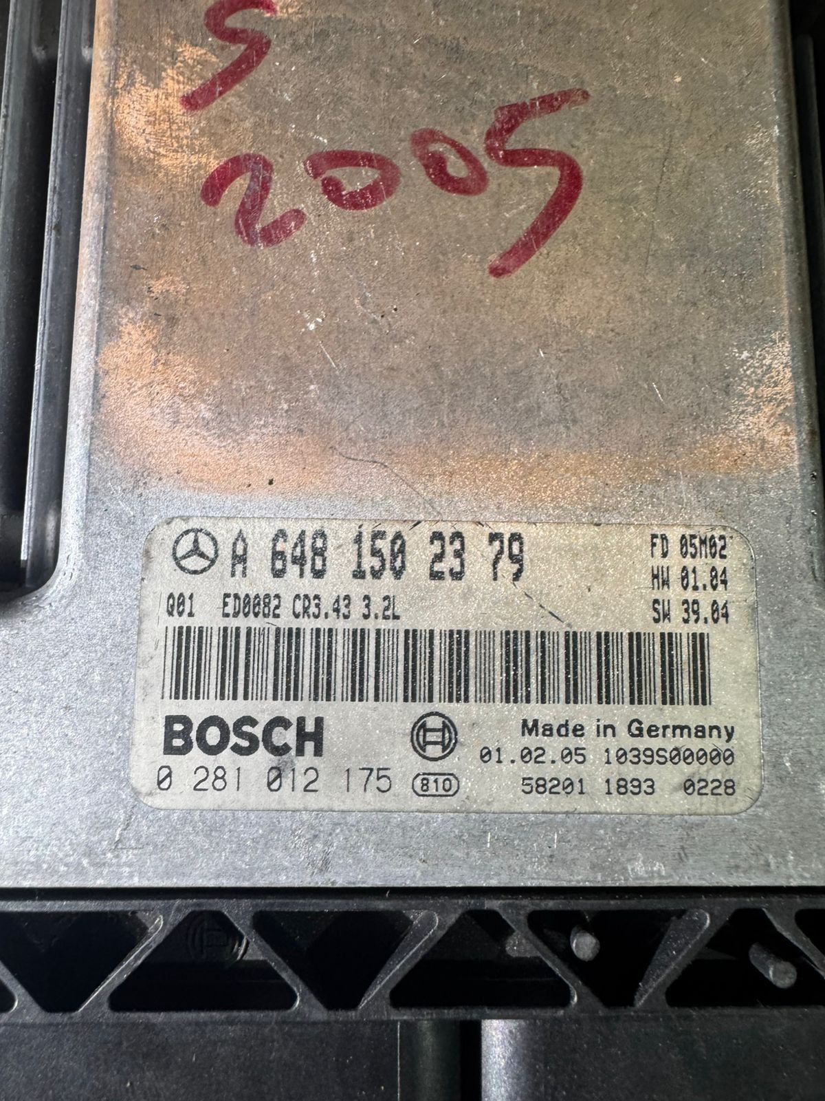 Bosch ECU A6481502379 CR3.43 0281012175 Engine Control Unit
