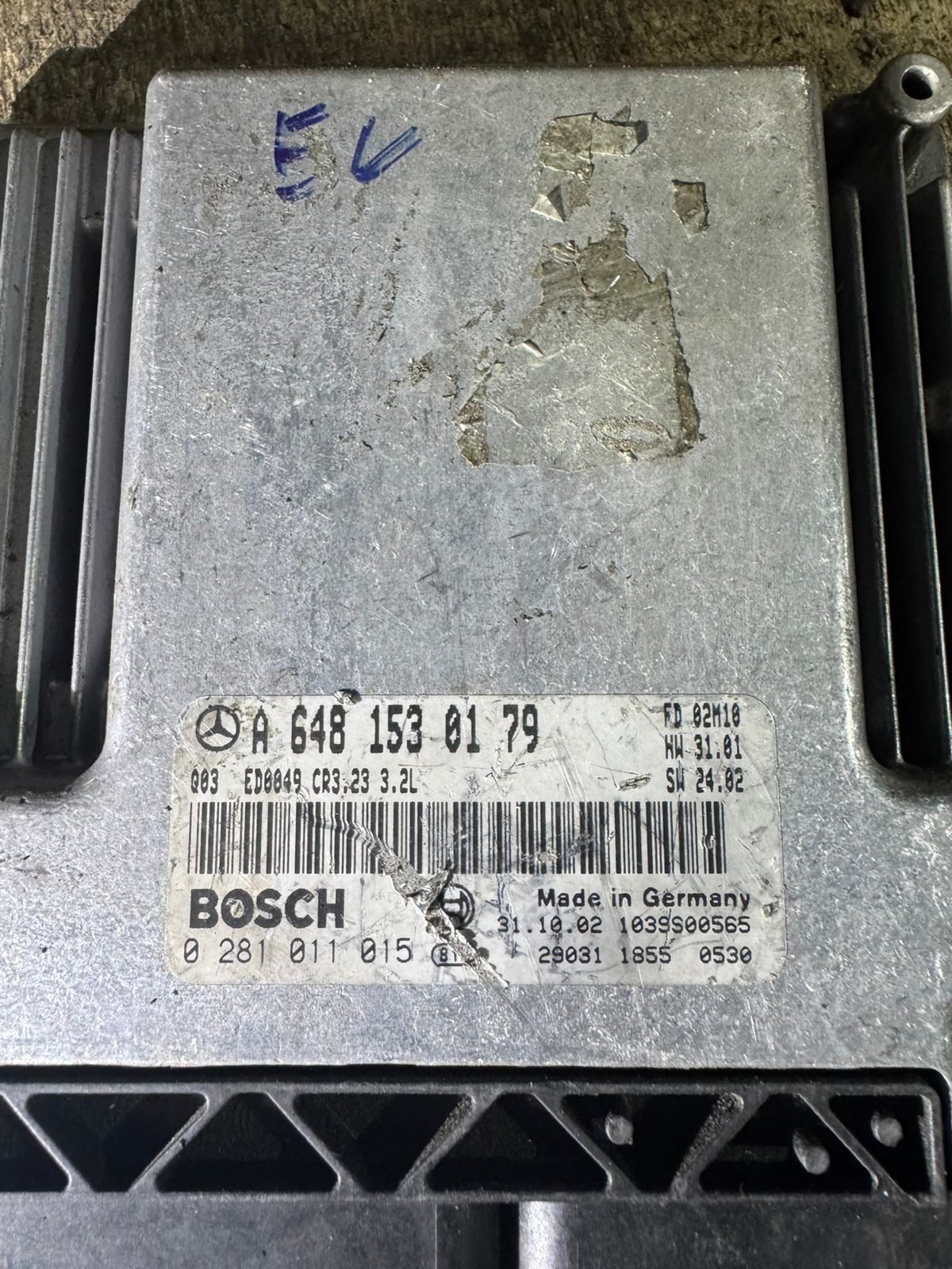 Bosch ECU A6481530179 CR3.23 0281011015 Engine Control Unit
