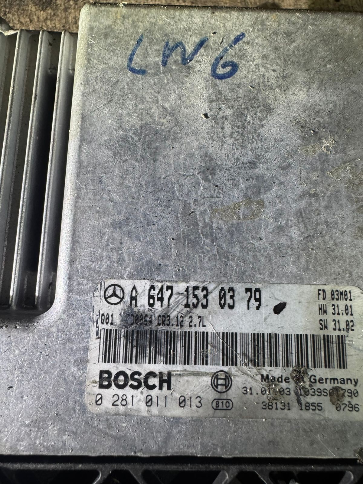 Bosch ECU A6471530379 CR3.12 0281011013 Engine Control Unit