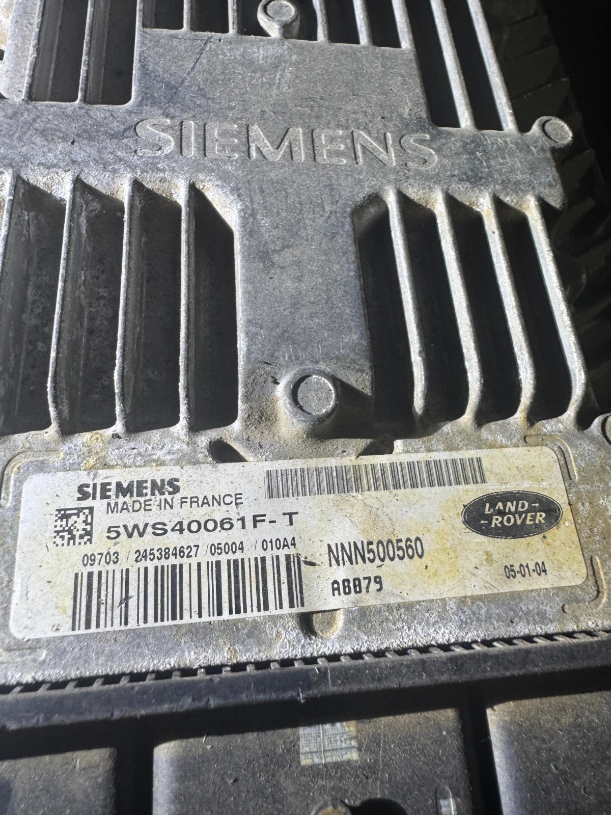 NNN500560 Siemens A0079 5WS40061F T Land Rover Engine ECU