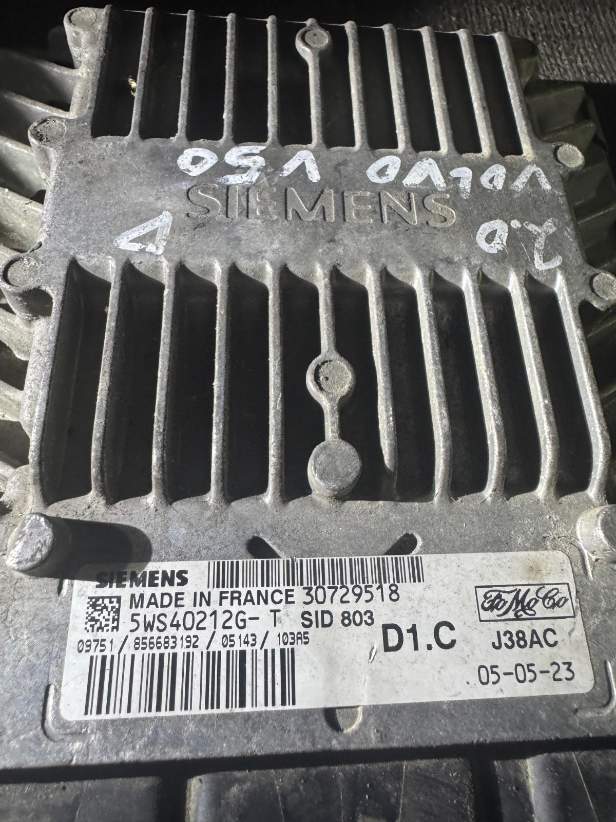 30729518 Siemens D1 J38AC SID803 5WS40212G T Volvo Engine ECU