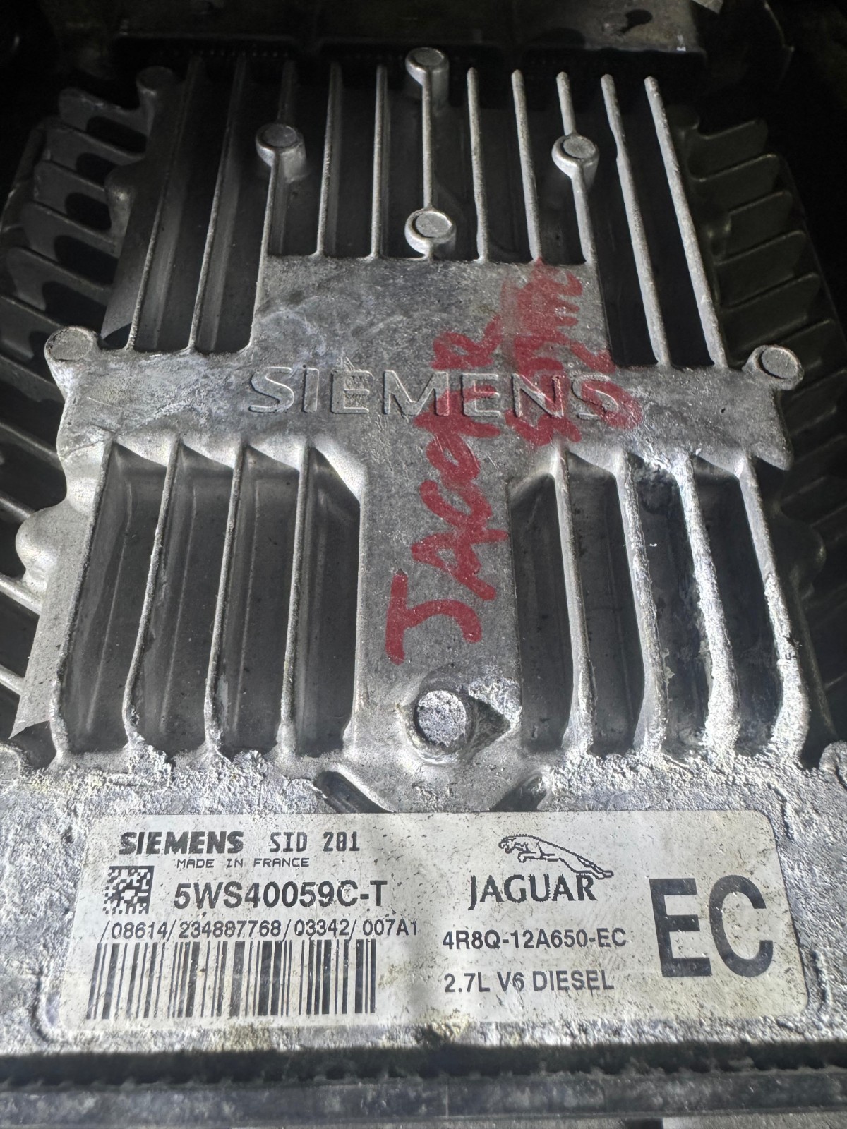 4R8Q 12A650 EC Siemens EC SID201 5WS40059C T Ford Engine ECU