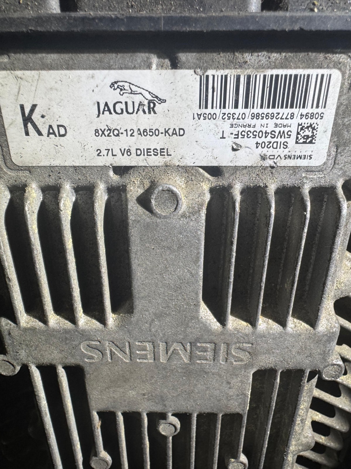 8X2Q 12A650 KAD KAD SID204 5WS40535F T Ford Engine ECU