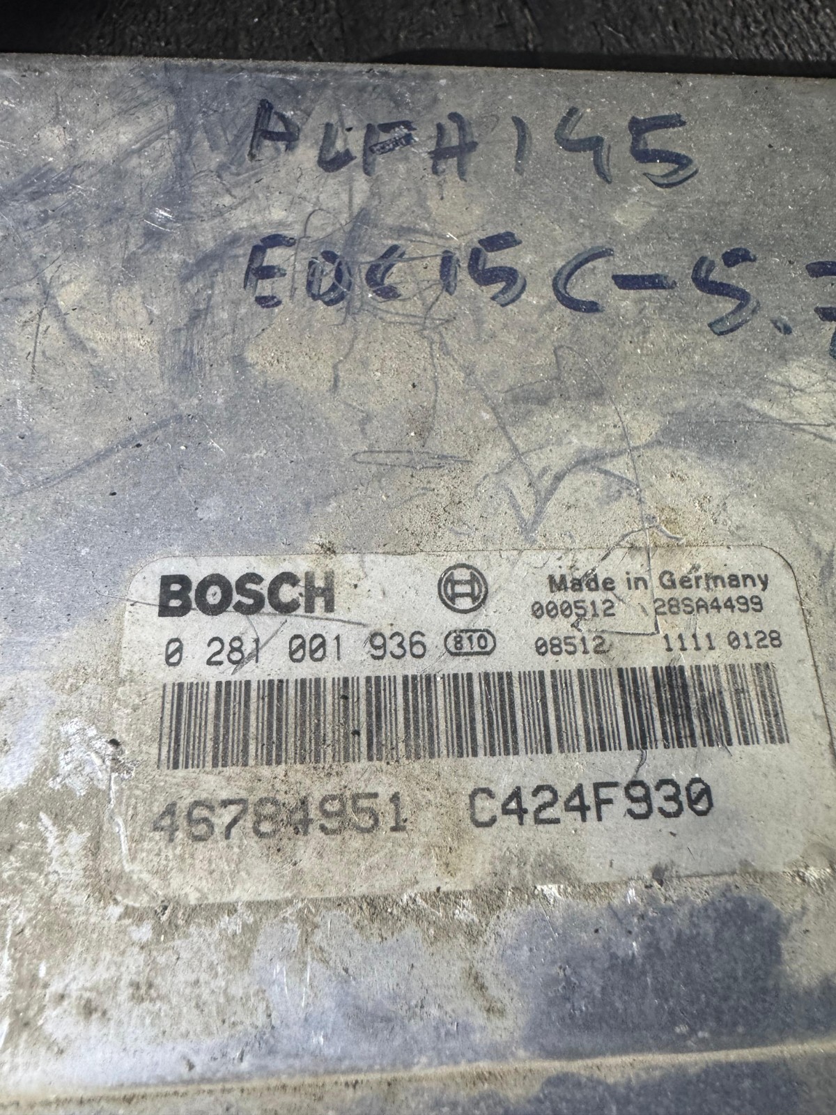 46784951 Bosch C424F930 EDC15C 0281001936 Fiat Engine ECU