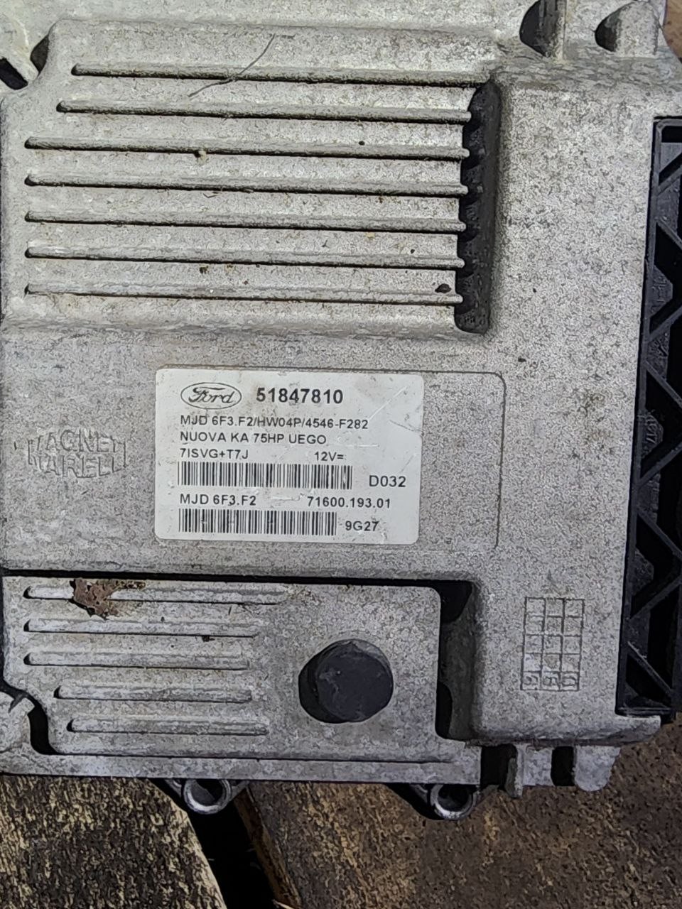 51847810 Magneti Marelli D032 9G27 MJD 6F3.F2 71600.193.01 Fiat ECU
