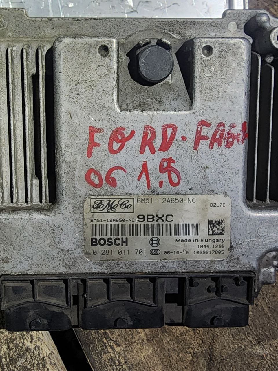 6M51 12A650 NC Bosch 9BXC 0281011701 Ford Engine ECU