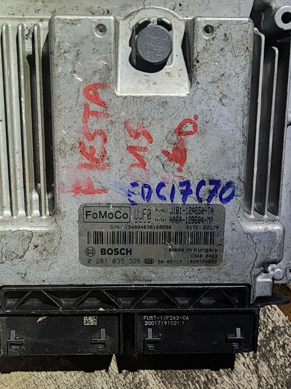 J1B1 12A650 TA HA6A 12B684 MA Bosch UJF0 0281035326 Ford Engine ECU