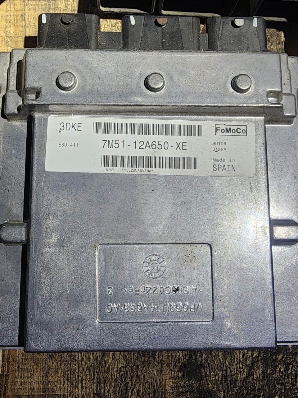 7M51 12A650 XE 3DKE 0185A Ford Engine ECU