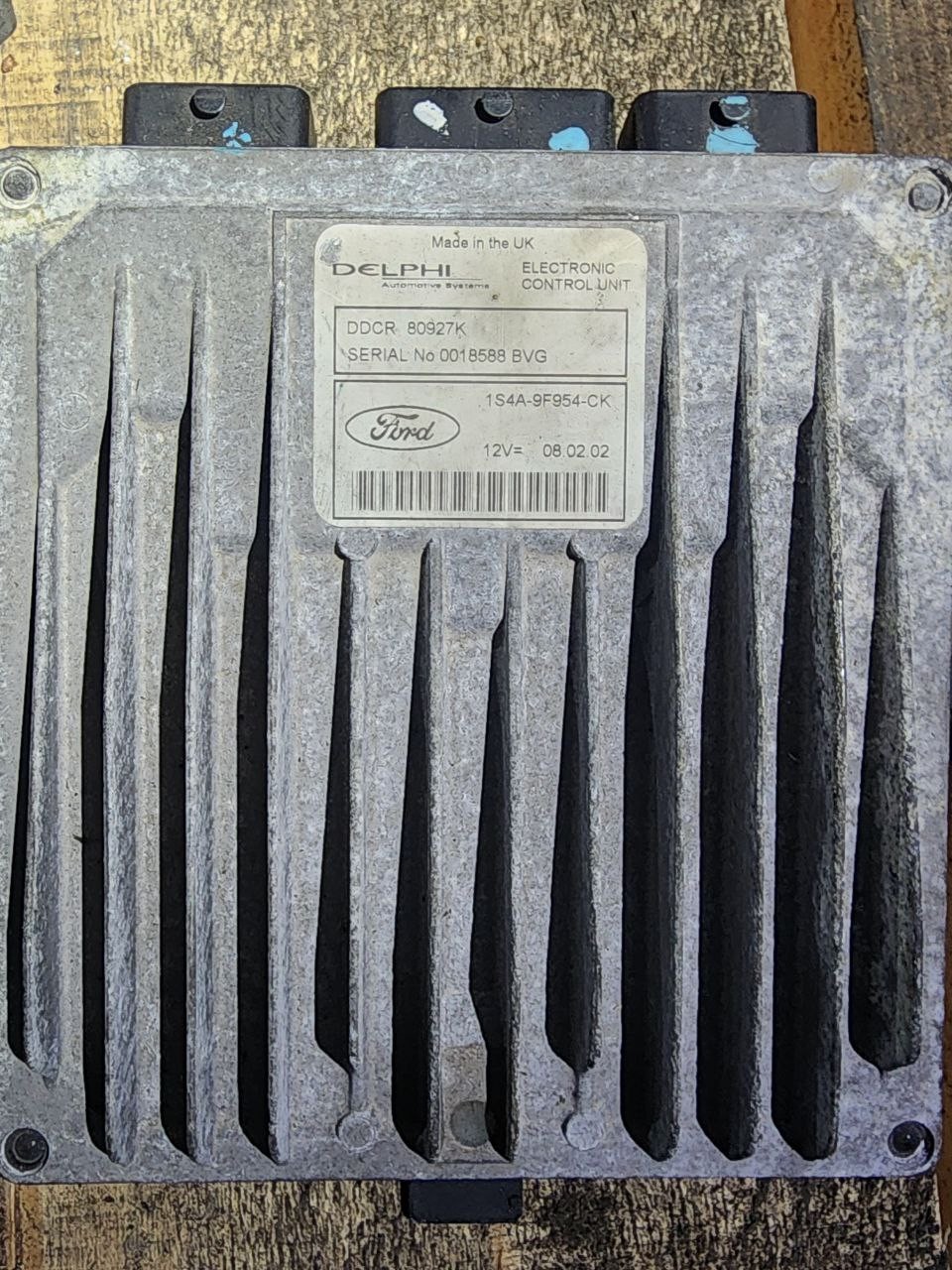 1S4A 9F954 CK Delphi 80927K DDCR 0018588 BVG Ford Engine ECU