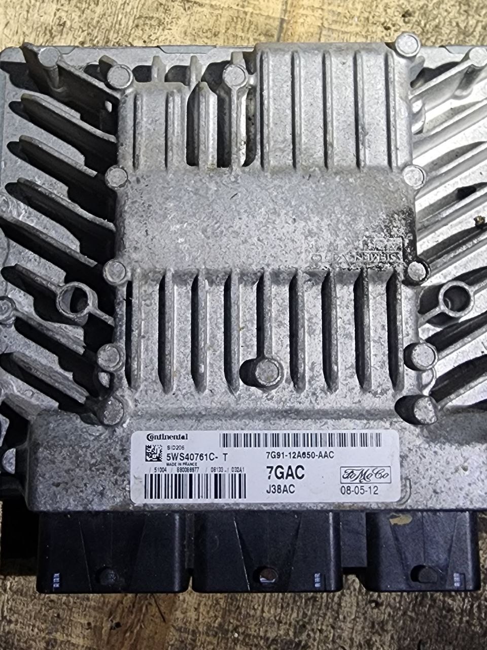 7G91 12A650 AAC Continental 7GAC J38AC SID206 5WS40761C T Ford ECU