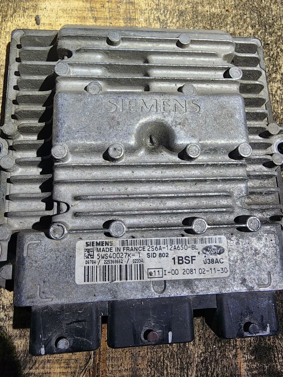 2S6A 12A650 BL Siemens 1BSF J38AC SID802 5WS40027K T Ford ECU
