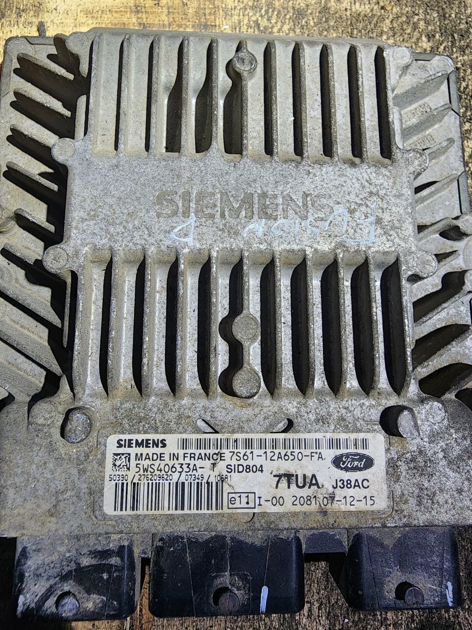 7S61 12A650 FA Siemens 7TUA J38AC SID804 5WS40633A T Ford ECU