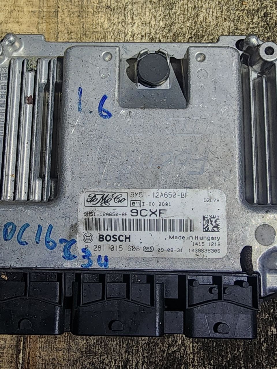 9M51 12A650 BF Bosch 9CXF EDC16C34 0281015608 Ford Engine ECU