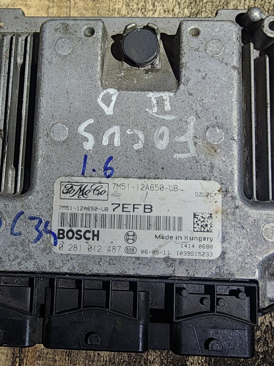 7M51 12A650 UB Bosch 7EFB 0281012487 Ford Engine ECU