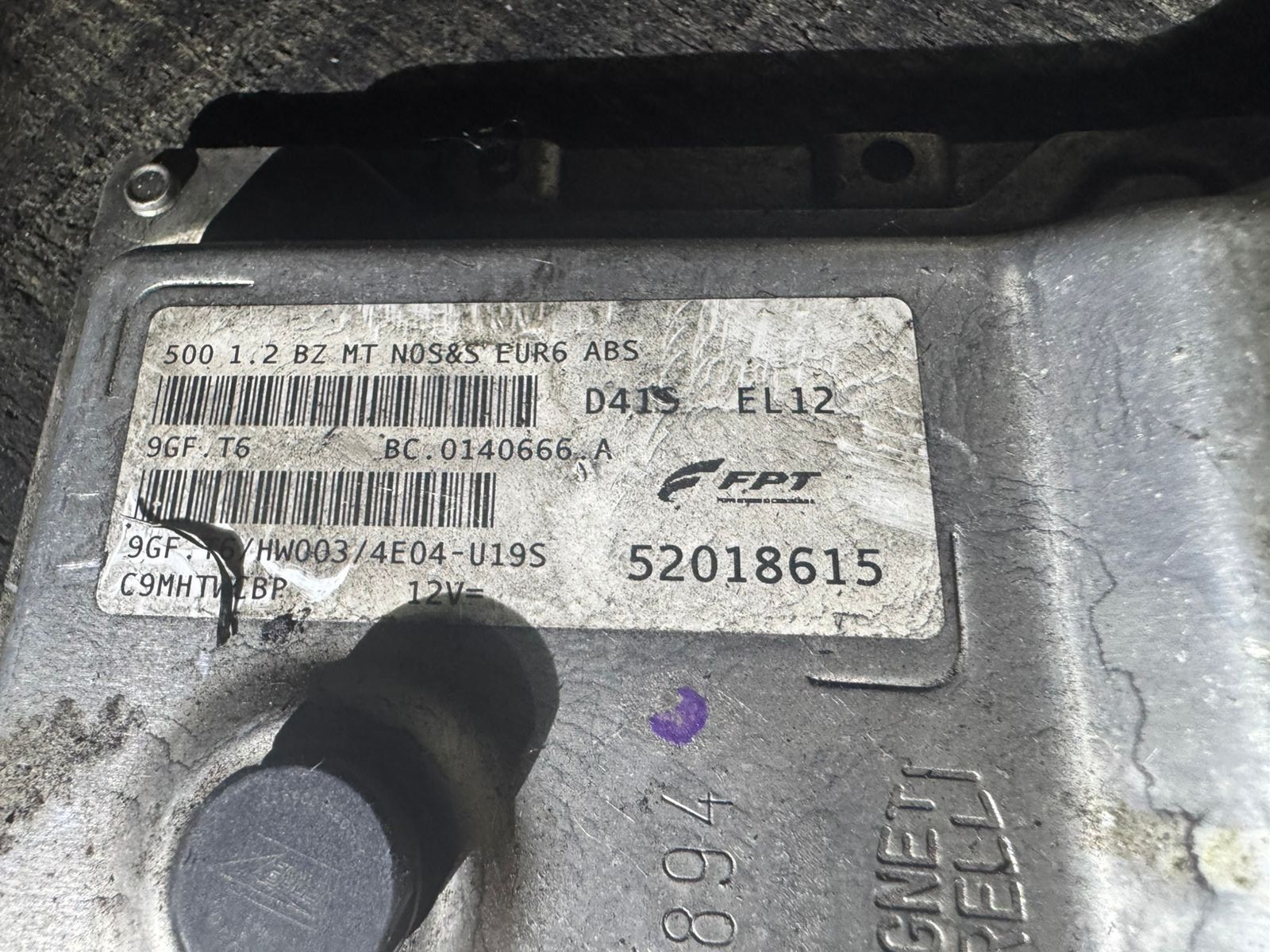 52018615 Magneti Marelli D419 9GF.T6 BC.0140666.A Fiat Engine ECU