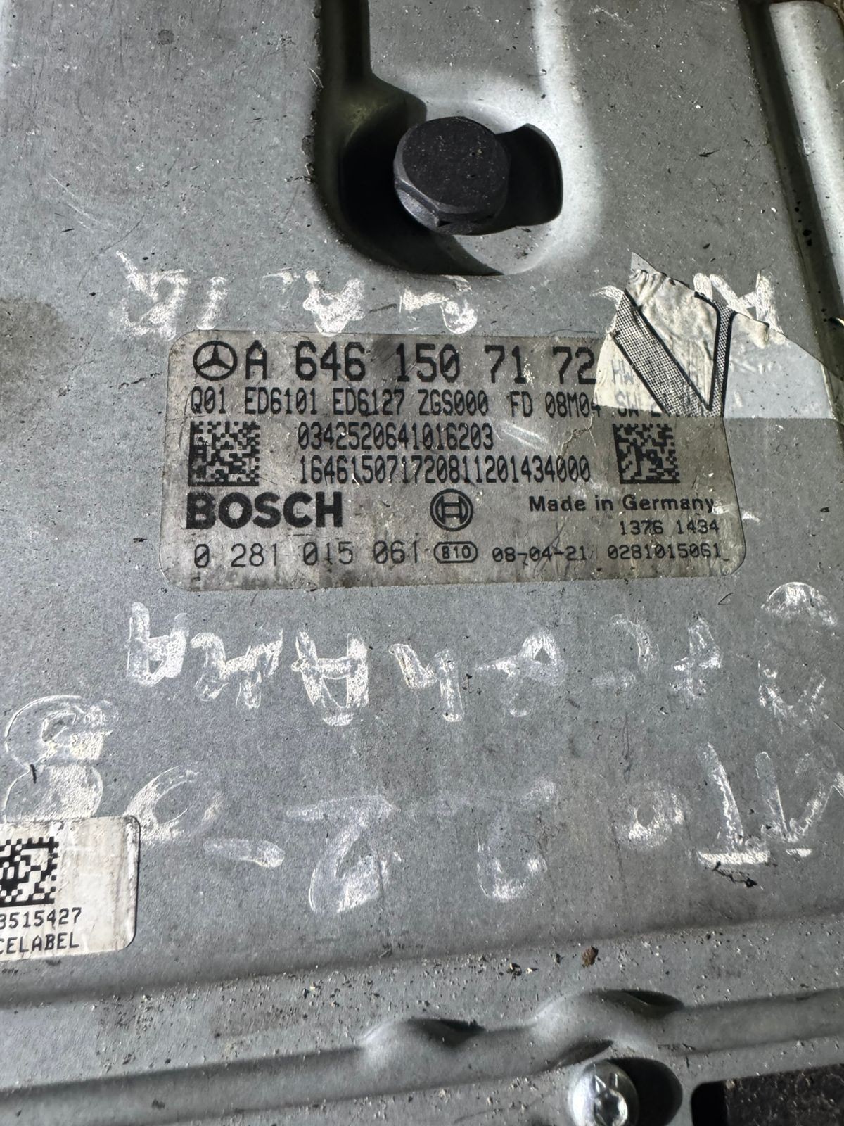 A6461507172 Bosch 0281016061 Mercedes CDI Engine ECU