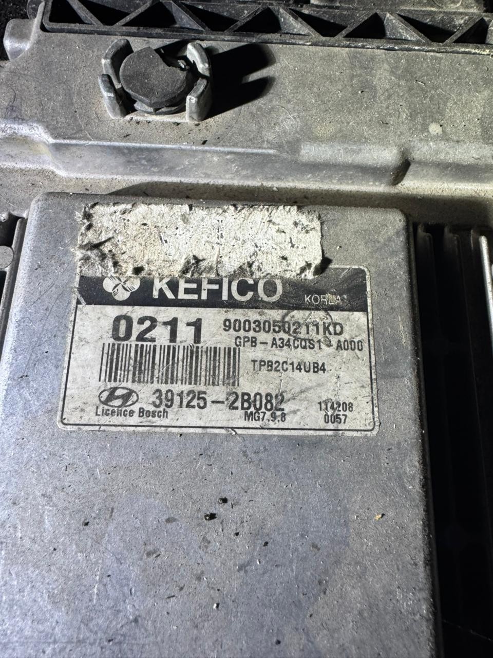 39125 2B082 Kefico MG7.9.8 9003050211KD Hyundai Kia Engine ECU