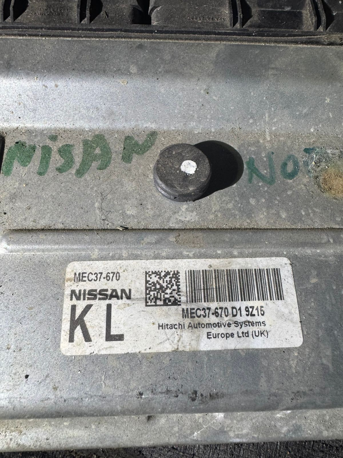 MEC37 670 Nissan MEC37 670 D1 9Z15 Engine Control Unit ECU