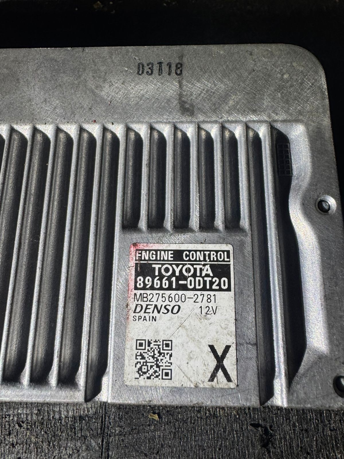 89661 0DT20 Denso MB2756002781 Toyota Engine Control Unit ECU