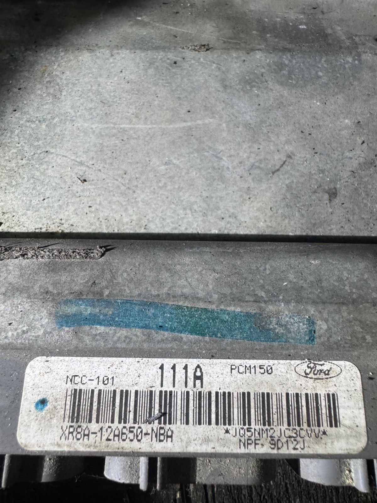 XR8A 12A650 NBA PCM150 NCC101 111A Engine Control Unit ECU