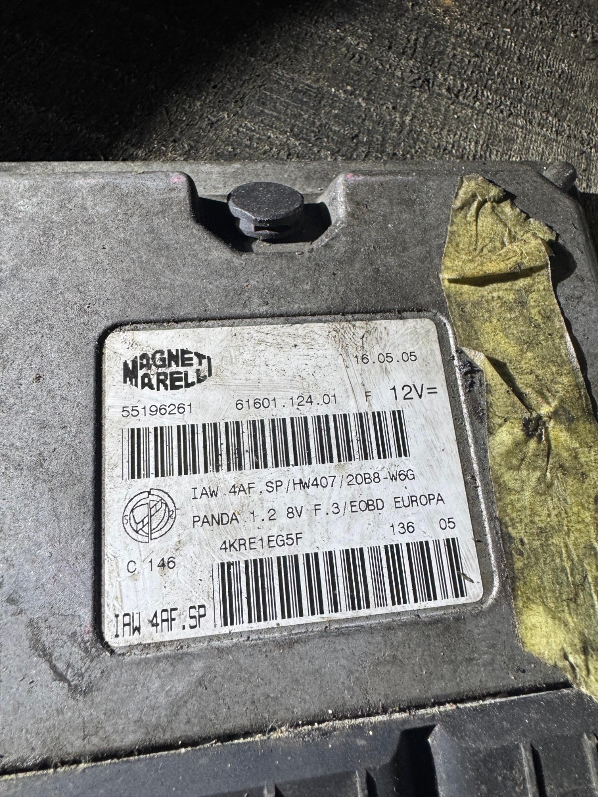 55196261 Magneti Marelli IAW4AF.SP 61601.124.01 Engine ECU