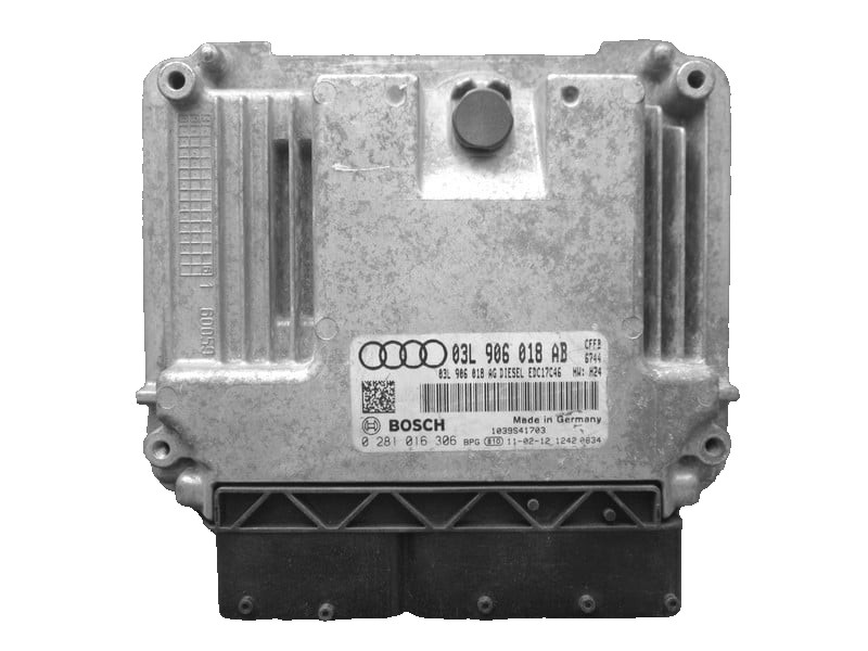 Bosch ECU 03L906018AB Diesel EDC17C46 H24 0281016306 VW Audi Engine Unit
