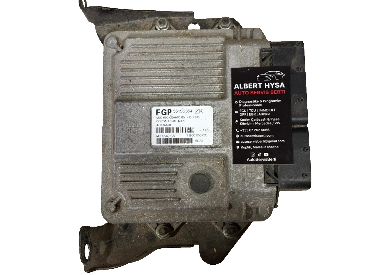 Magneti Marelli ECU 55196354 ZK MJD 6J0.CB 71600.050.03 FGP 5C23 Engine Control