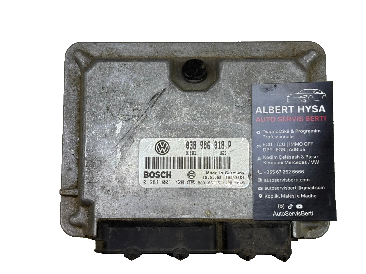 Bosch EDC15V 038906018P 0281001720 Diesel ECU VW Audi Skoda Seat