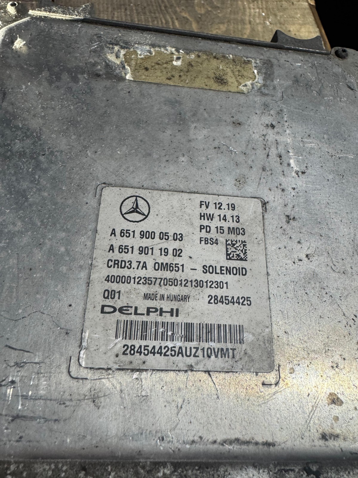 Delphi ECU A6519000503 CRD3.7 28454425 M03 Mercedes CDI Engine Control Unit