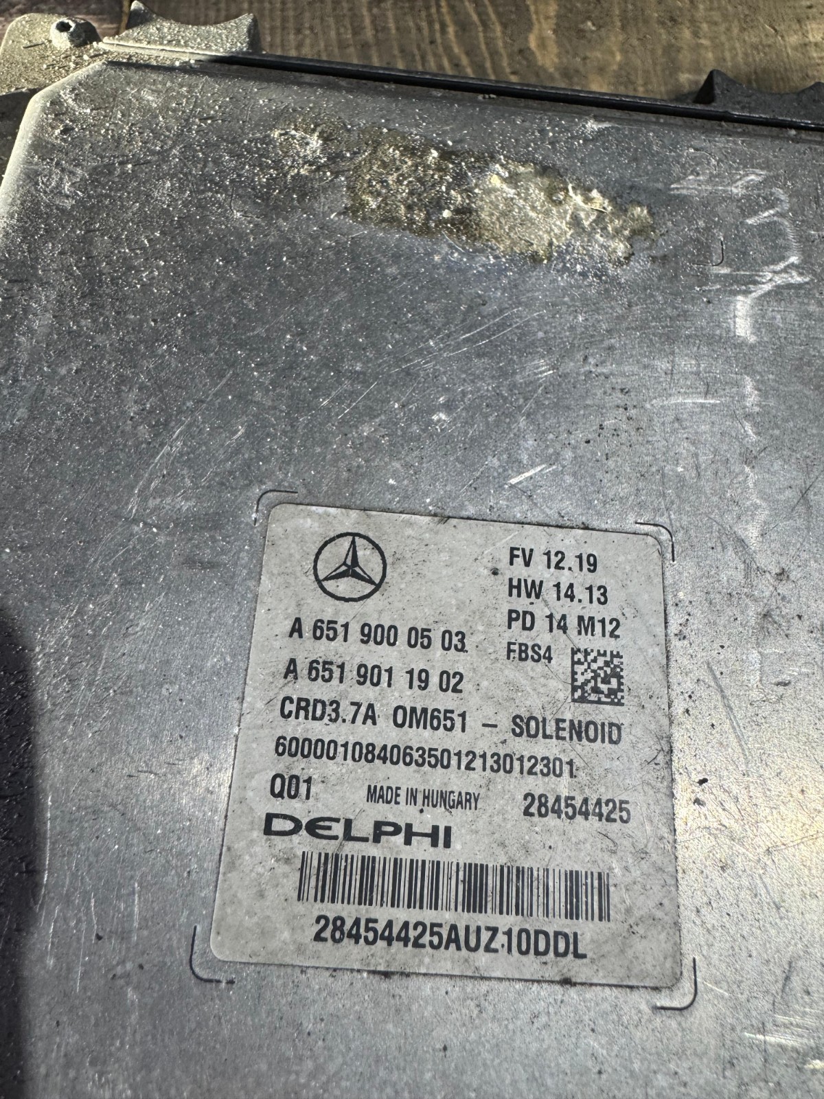 Delphi ECU A6519000503 CRD3.7 28454425 M12 Mercedes CDI Engine Control Unit