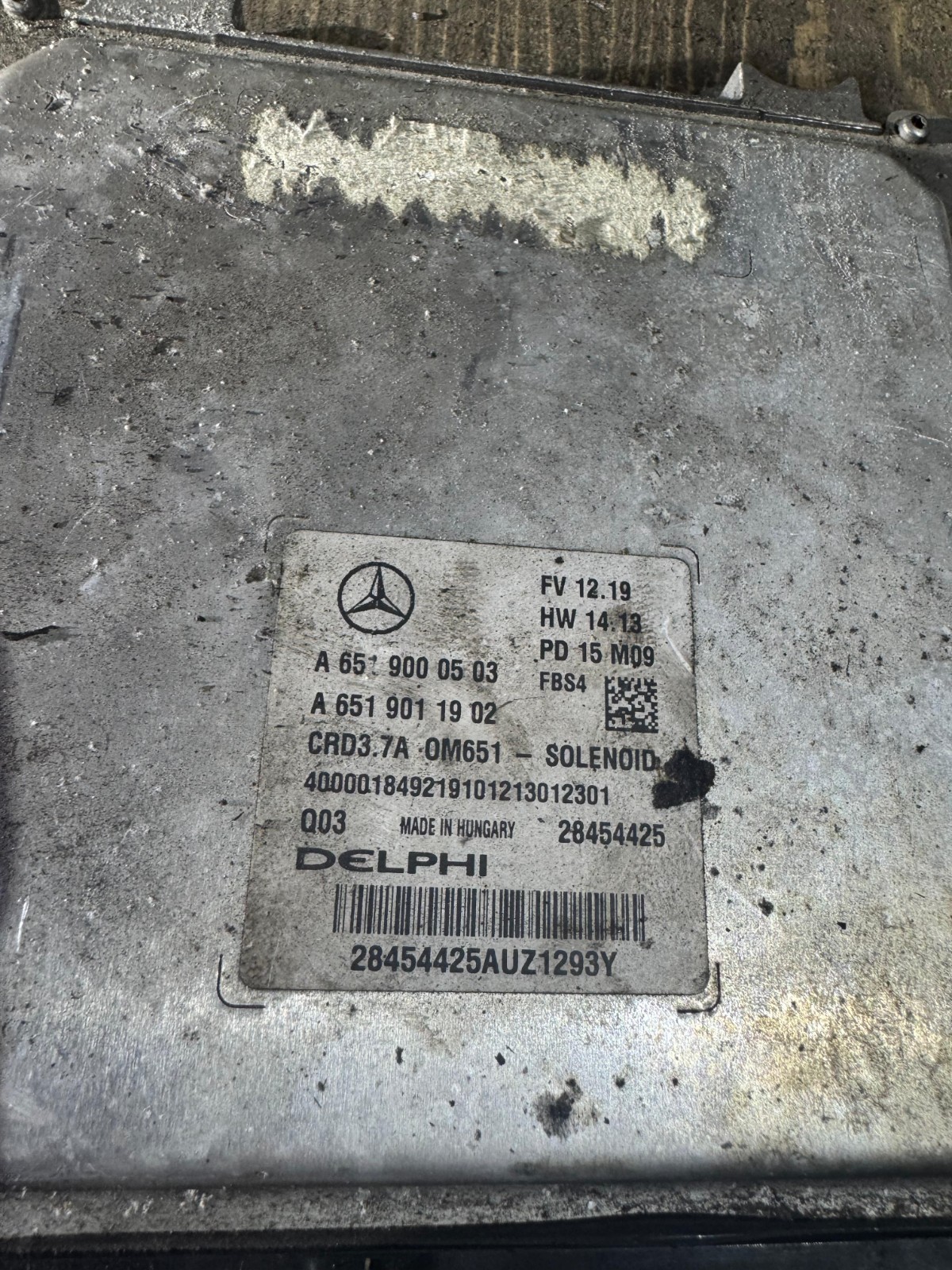 Delphi ECU A6519000503 CRD3.7 28454425 M09 Mercedes CDI Engine Control Unit