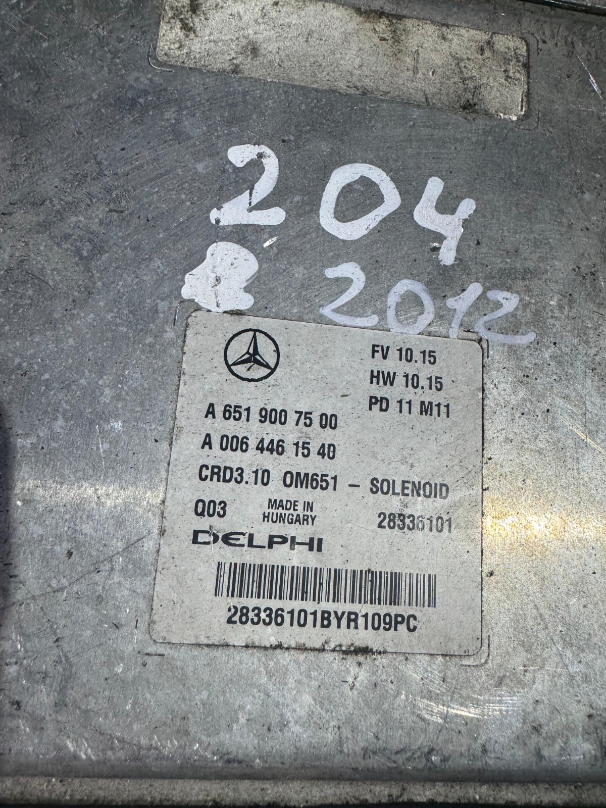 Delphi ECU A6519007500 CRD3.10 28336101 M11 Mercedes CDI Engine ECU