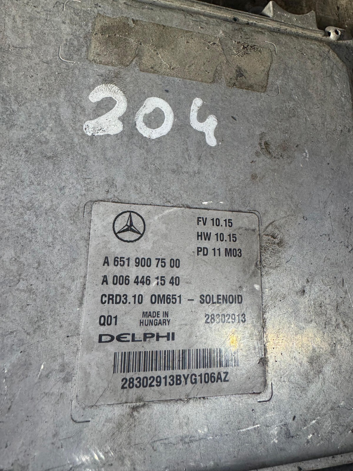 Delphi ECU A6519007500 CRD3.10 28302913 M03 Mercedes CDI Engine ECU Module