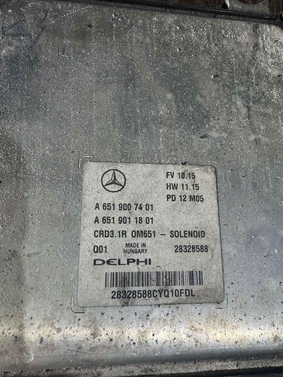 Delphi ECU A6519007401 CRD3.1R 28328588 M05 Mercedes CDI ECU Module