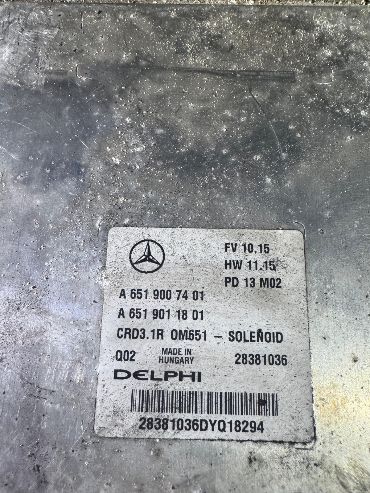 Delphi ECU A6519007401 CRD3.1R 28381036 M02 Mercedes CDI Engine Control Unit