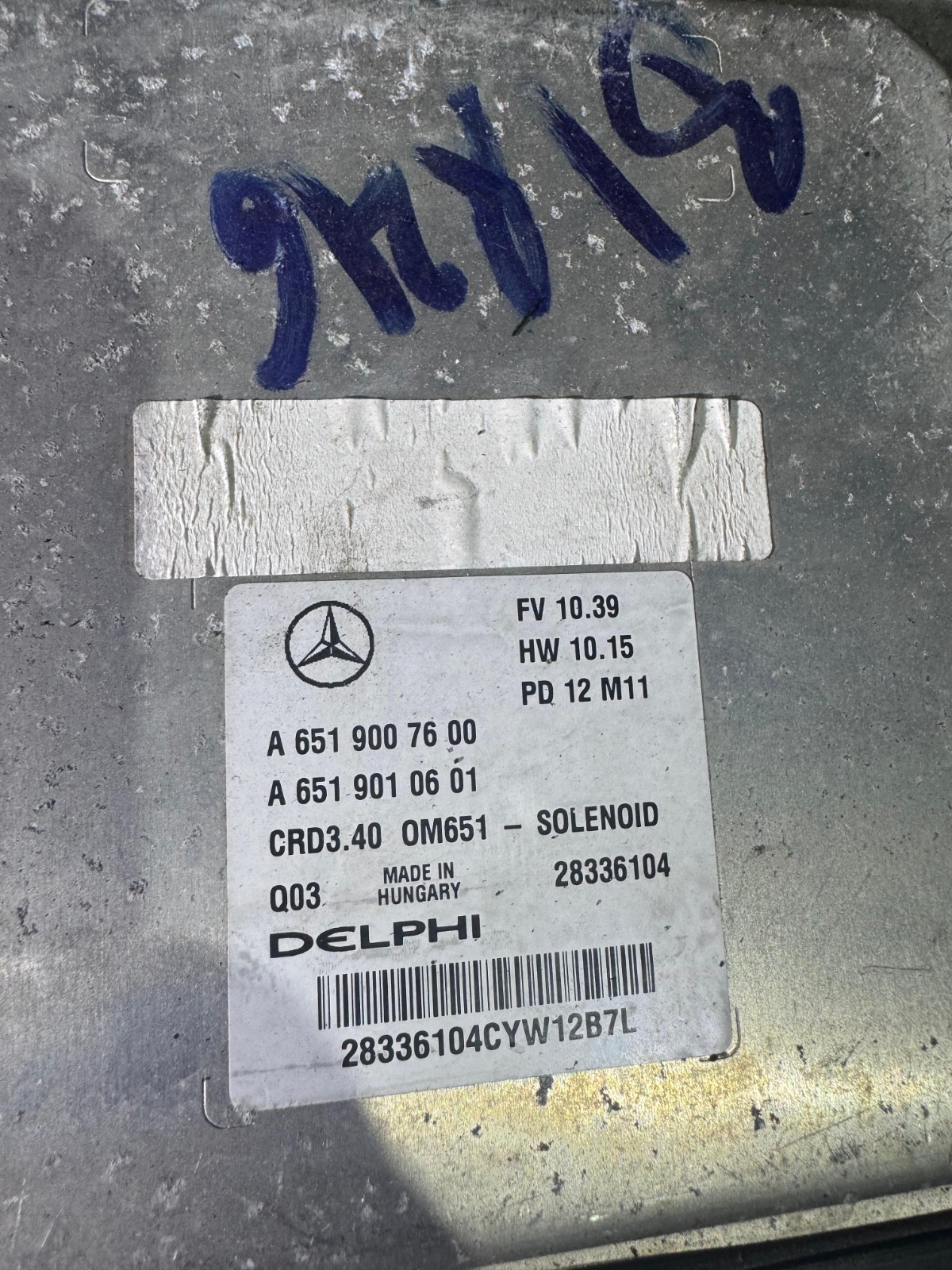 Delphi ECU A6519007600 CRD3.40 28336104 M11 Mercedes CDI Engine ECU