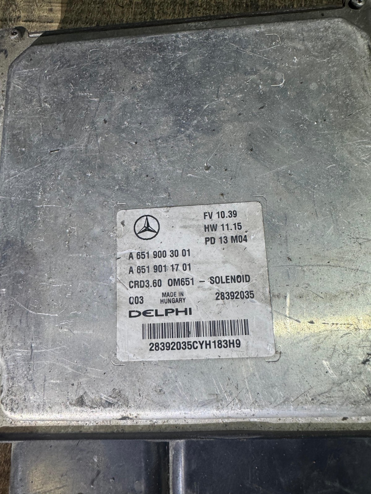 Delphi ECU A6519003001 CRD3.60 28392035 M04 Mercedes CDI Engine ECU