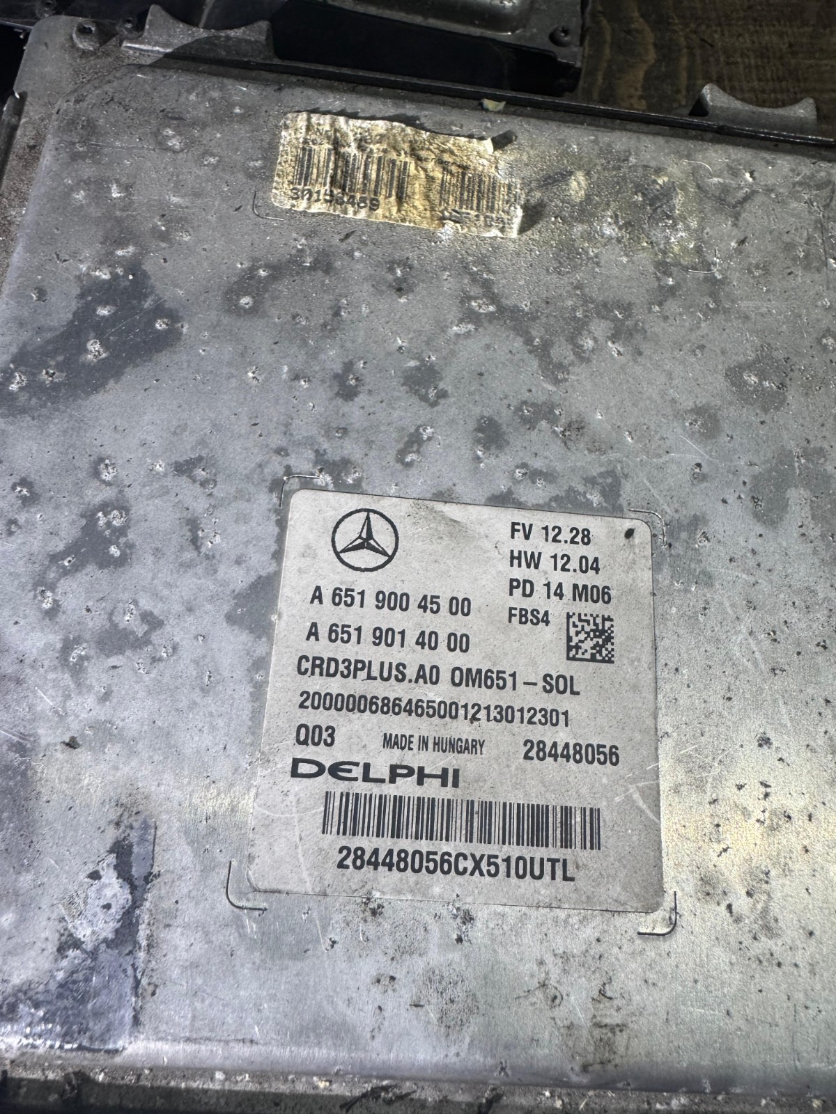 Delphi ECU A6519004500 CRD3PLUS.AO 28448056 M06 Mercedes CDI Engine ECU