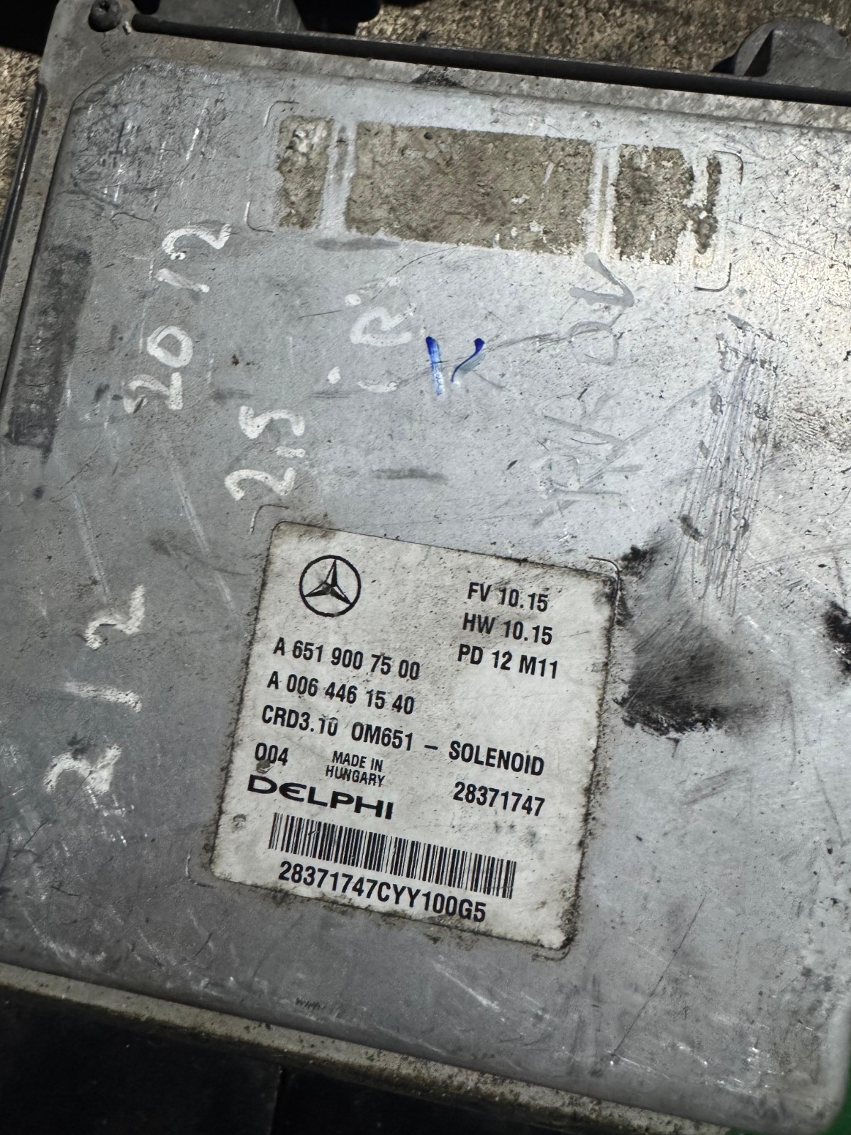 Mercedes ECU A6519007500 Delphi CRD3.10 28371747 Engine Module