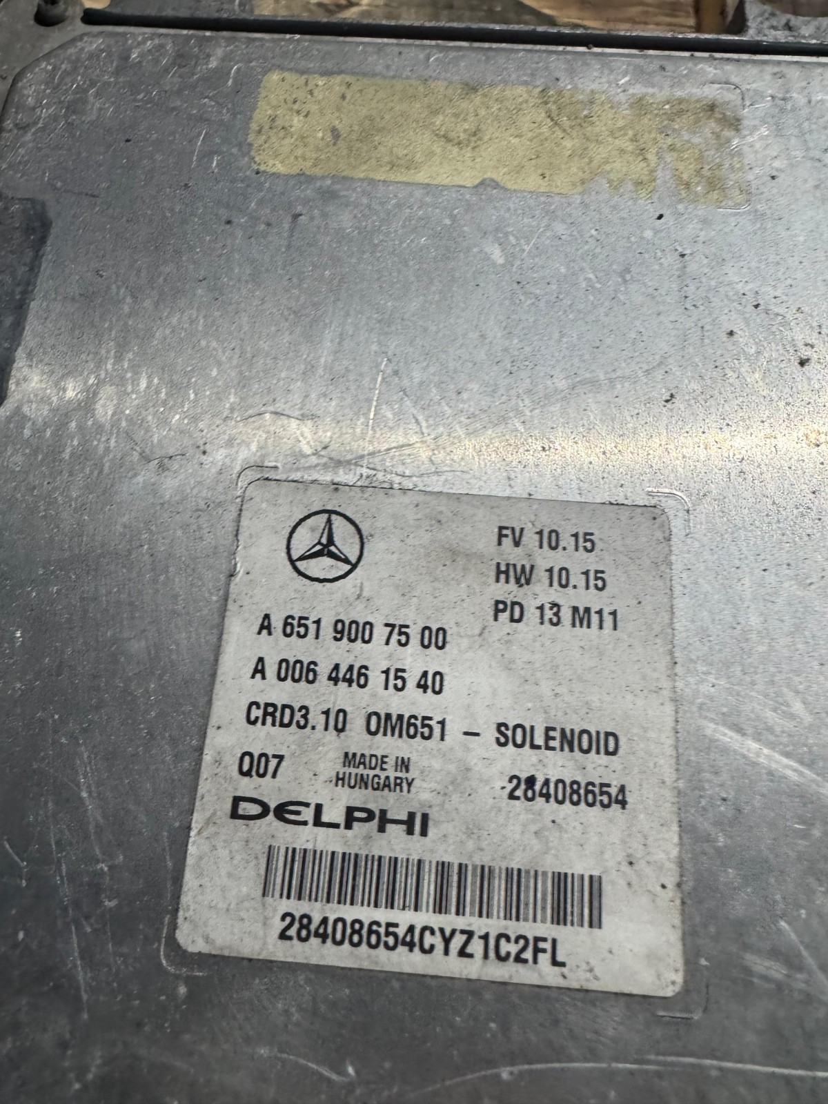 Mercedes ECU A6519007500 Delphi CRD3.10 28408654 Engine Control Unit