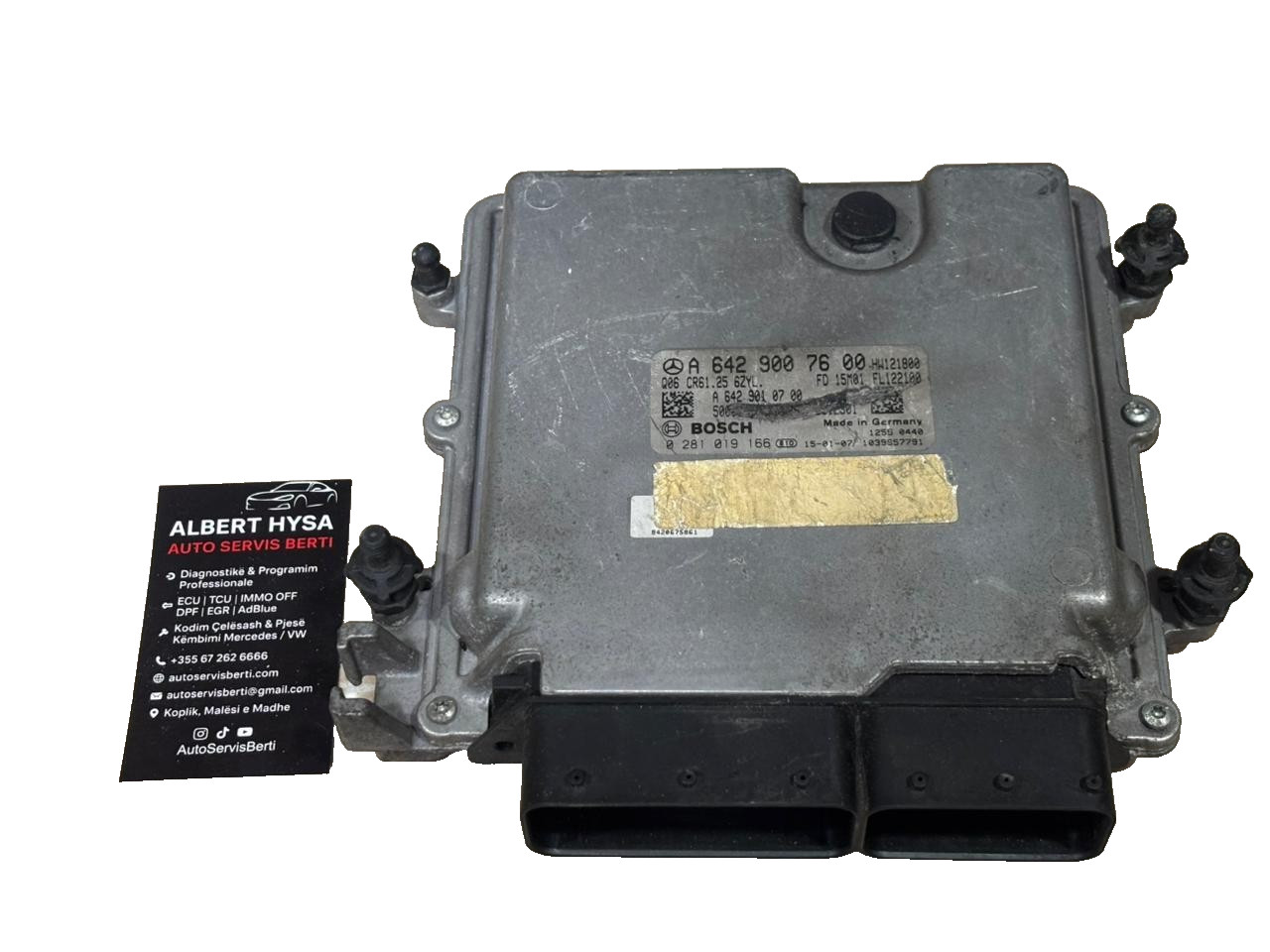 Mercedes ECU A6429007600 Bosch 0281019166 CDI Engine Control Module