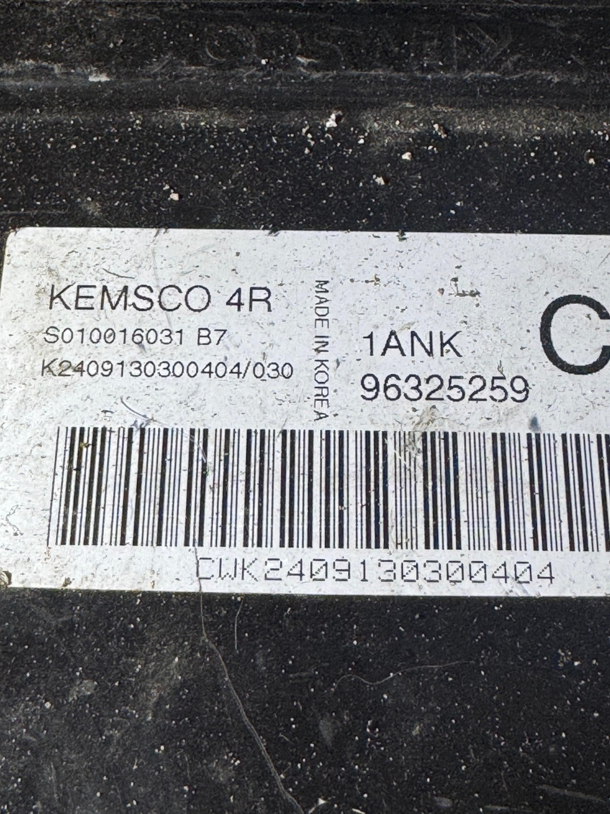 ECU 96325259 Kemsco 4R 1ANK S010016031 B7 Engine Module