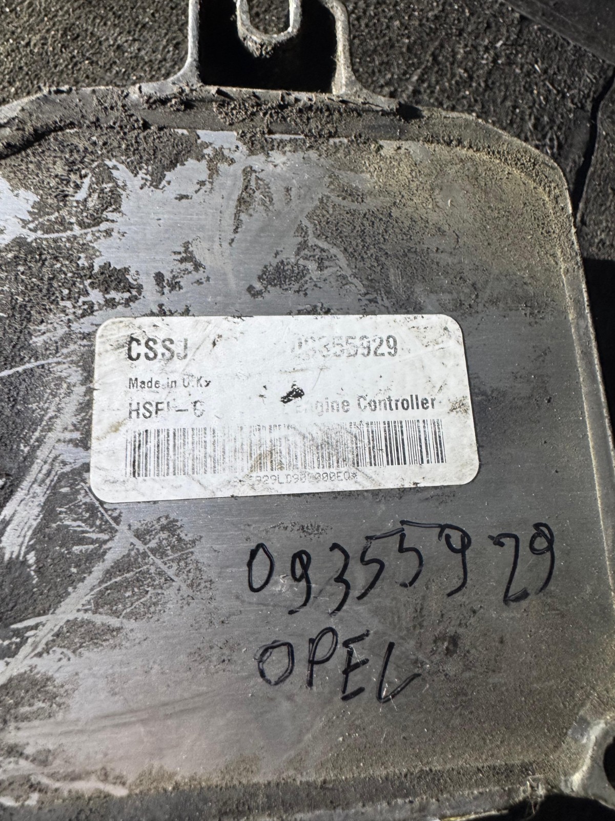 ECU 09355929 CSSJ Engine Control Unit