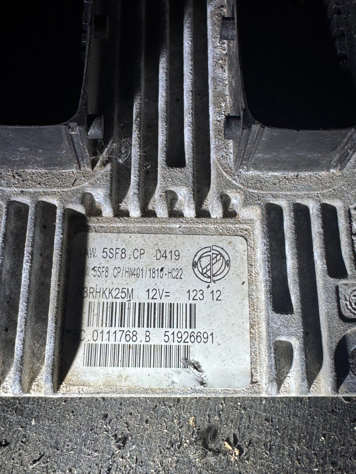 Fiat ECU 51926691 Magneti Marelli IAW 5SF8.CP BC.0111768.B