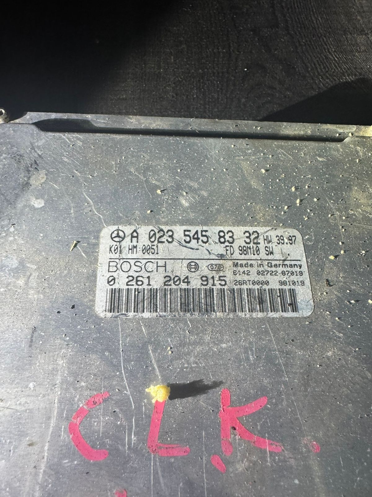 Bosch A0235458332 0261204915 Engine Control Unit ECU OEM Working