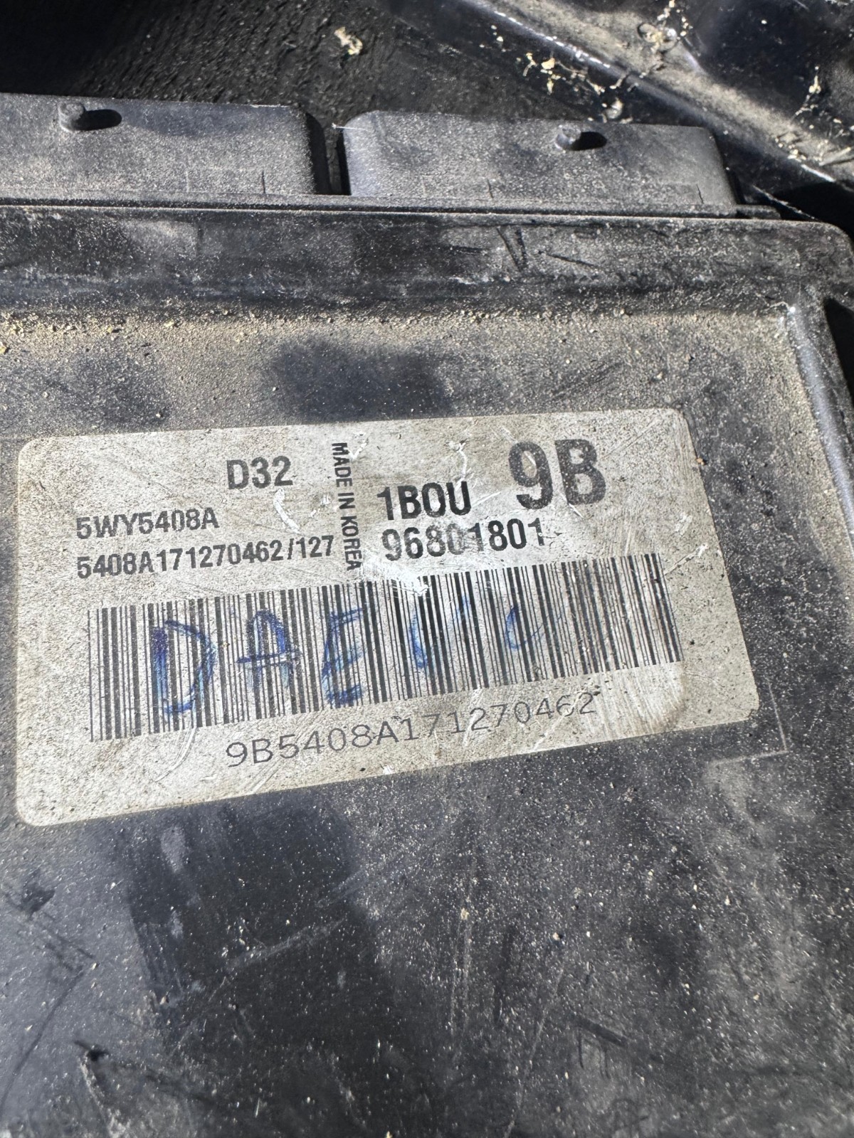 96801801 5WY5408A 1BOU D32 9B Engine Control Unit Tested Working